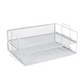 Meta Furniture File Tray Black metal mesh organizer for office desk storage