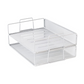 Meta Furniture File Tray Black metal mesh organizer for desk documents and papers