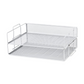 Meta Furniture two-tier mesh metal File Tray Black for desk organization and document storage