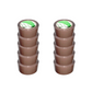 Meta Furniture brown packing tape rolls stacked in two neat columns for secure packaging