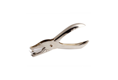Metal single hole puncher with ergonomic handle for precise paper punching by Meta Furniture