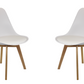 Meta Furniture Modern Dining Chair with Wood Legs