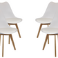 Meta Furniture Modern Dining Chair with Wood Legs