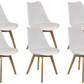 Meta Furniture Modern Dining Chair with Wood Legs