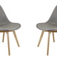 Meta Furniture Modern Dining Chair with Wood Legs