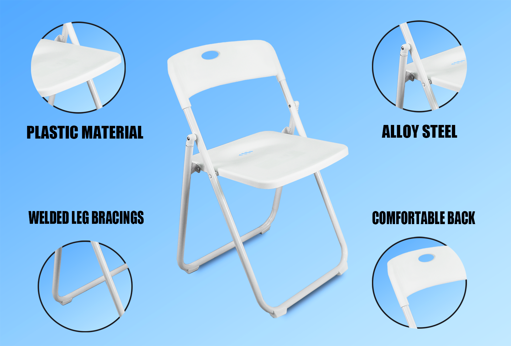 Plastic Folding Chair | whiteinfo3