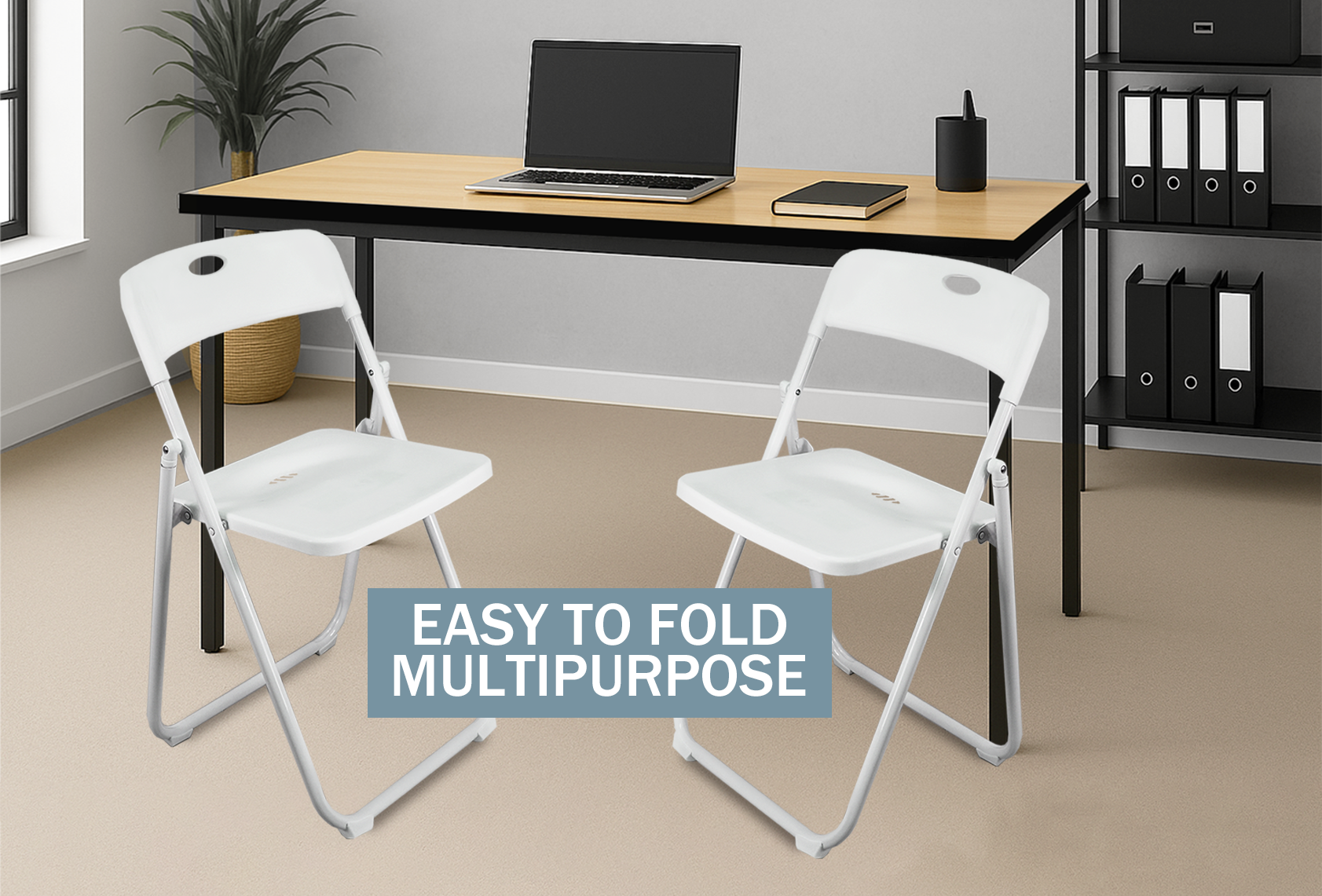 Plastic Folding Chair | whitein