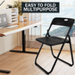 Plastic Folding Chair black in 5