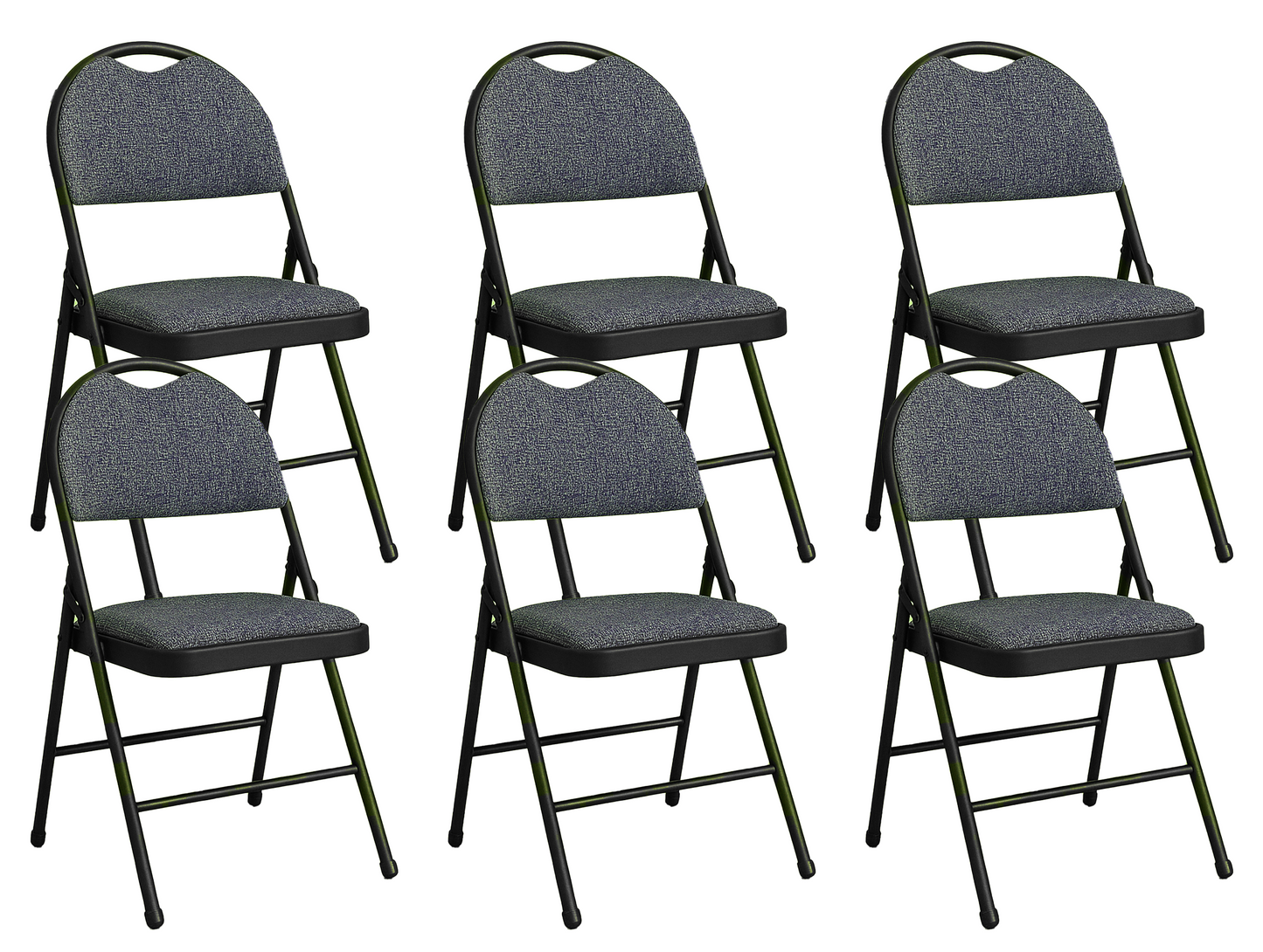Meta Furniture Heavy Duty Folding Chair with Padded Seat & Backrest