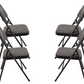 Meta Furniture Heavy Duty Folding Chair with Padded Seat & Backrest