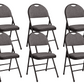 Meta Furniture Heavy Duty Folding Chair with Padded Seat & Backrest