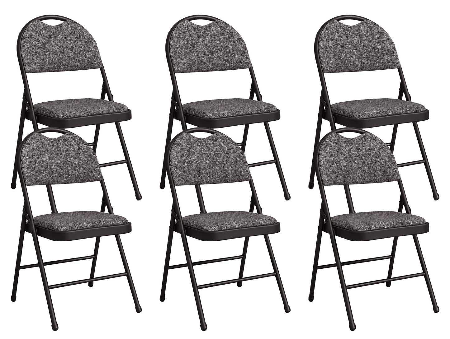 Meta Furniture Heavy Duty Folding Chair with Padded Seat & Backrest