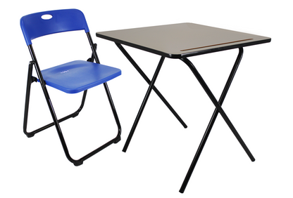Plastic Folding Chair And Exam Table Set By Meta Furniture