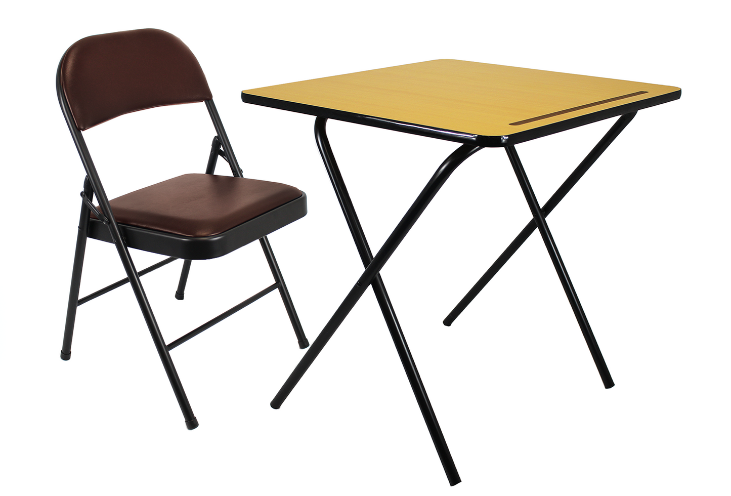Meta Furniture Leather Folding Chair and Exam Table Set