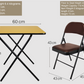 Meta Furniture Leather Folding Chair and Exam Table Set